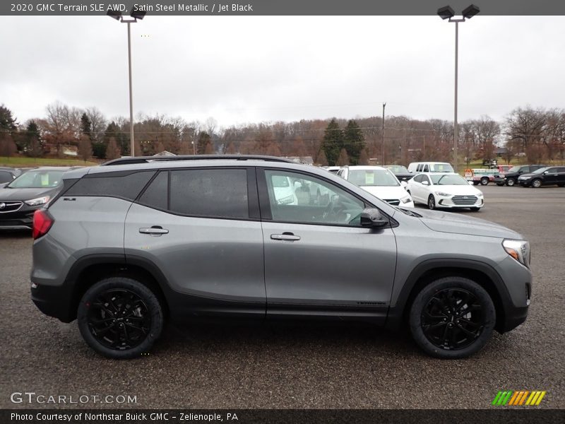 Satin Steel Metallic / Jet Black 2020 GMC Terrain SLE AWD