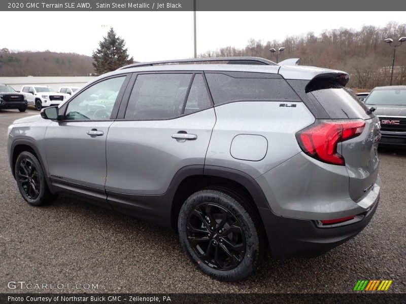 Satin Steel Metallic / Jet Black 2020 GMC Terrain SLE AWD
