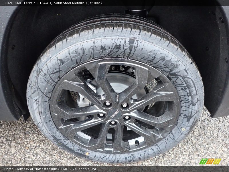 Satin Steel Metallic / Jet Black 2020 GMC Terrain SLE AWD