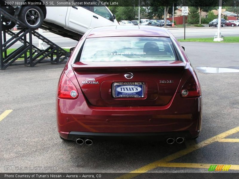 Sonoma Sunset Metallic / Cafe Latte 2007 Nissan Maxima 3.5 SE