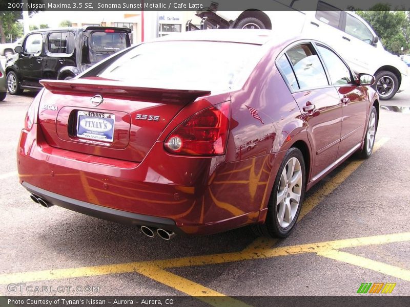Sonoma Sunset Metallic / Cafe Latte 2007 Nissan Maxima 3.5 SE