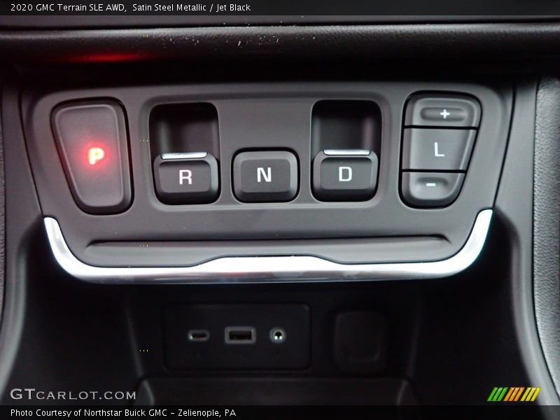 Satin Steel Metallic / Jet Black 2020 GMC Terrain SLE AWD