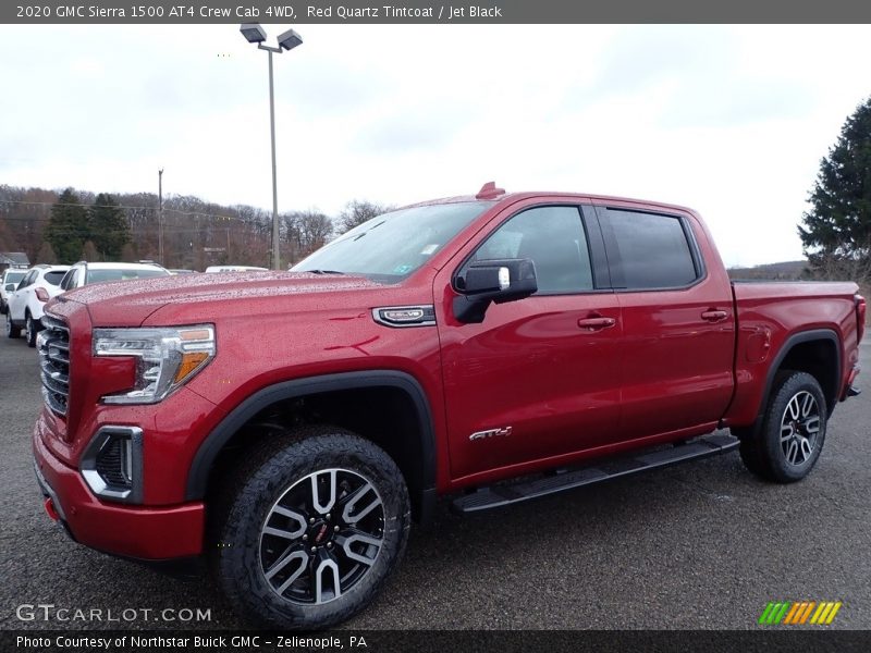 Front 3/4 View of 2020 Sierra 1500 AT4 Crew Cab 4WD