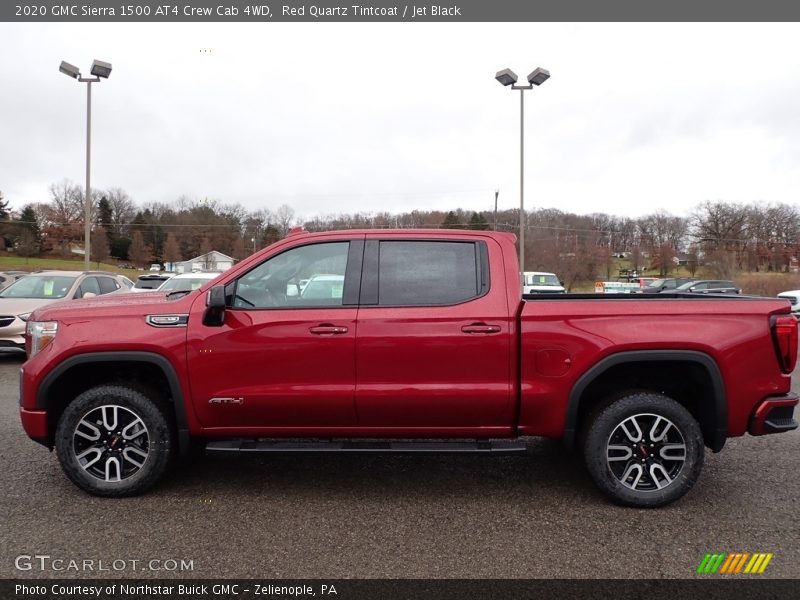 Red Quartz Tintcoat / Jet Black 2020 GMC Sierra 1500 AT4 Crew Cab 4WD