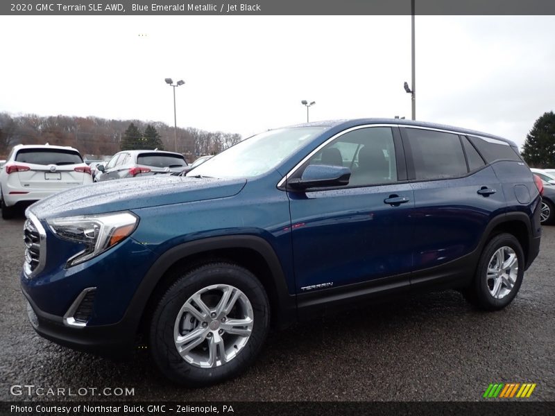 Blue Emerald Metallic / Jet Black 2020 GMC Terrain SLE AWD