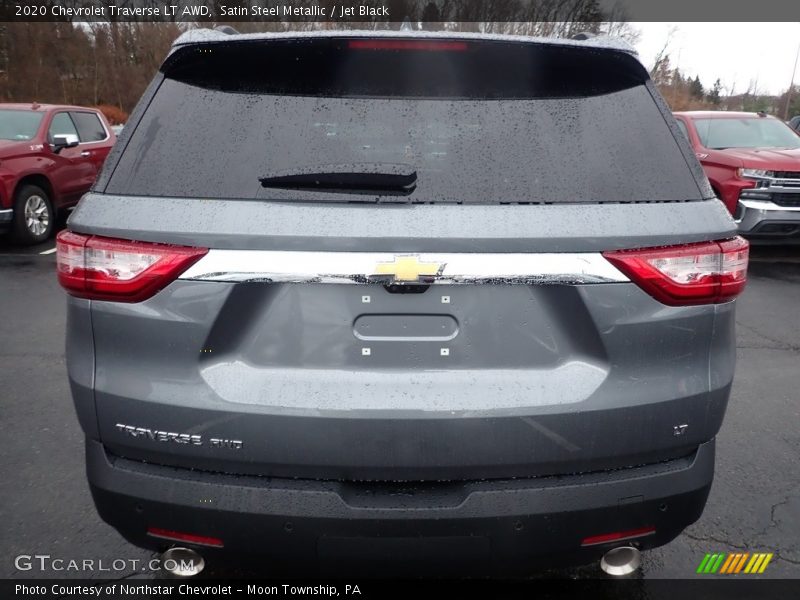 Satin Steel Metallic / Jet Black 2020 Chevrolet Traverse LT AWD