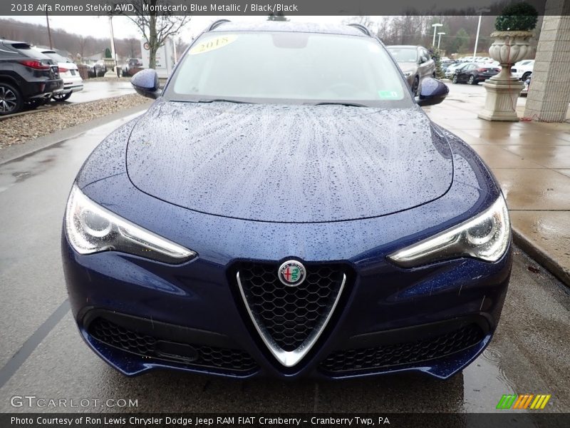 Montecarlo Blue Metallic / Black/Black 2018 Alfa Romeo Stelvio AWD