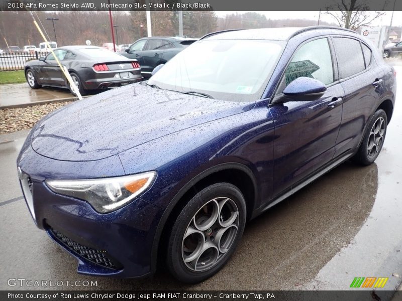 Montecarlo Blue Metallic / Black/Black 2018 Alfa Romeo Stelvio AWD