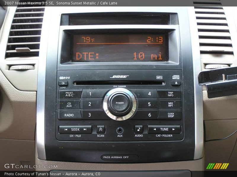 Sonoma Sunset Metallic / Cafe Latte 2007 Nissan Maxima 3.5 SE