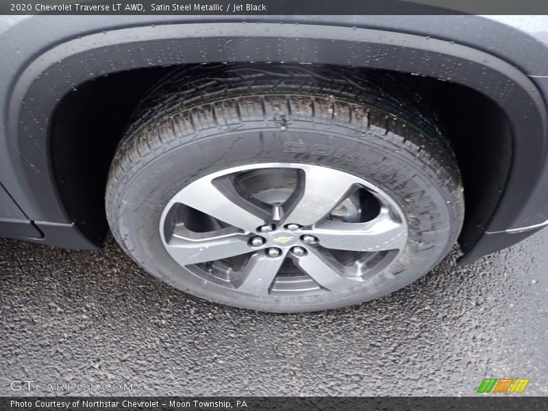 Satin Steel Metallic / Jet Black 2020 Chevrolet Traverse LT AWD
