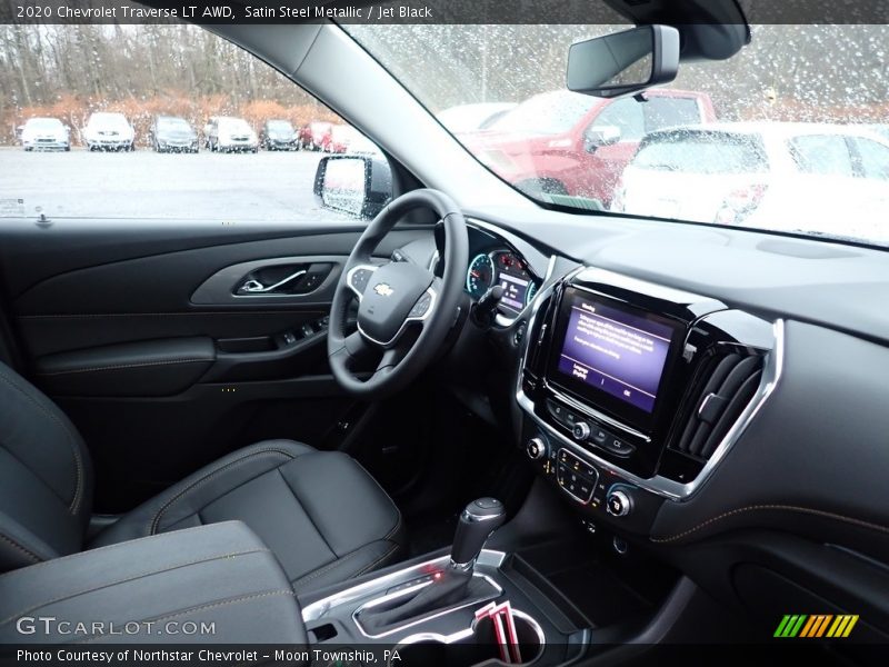 Satin Steel Metallic / Jet Black 2020 Chevrolet Traverse LT AWD