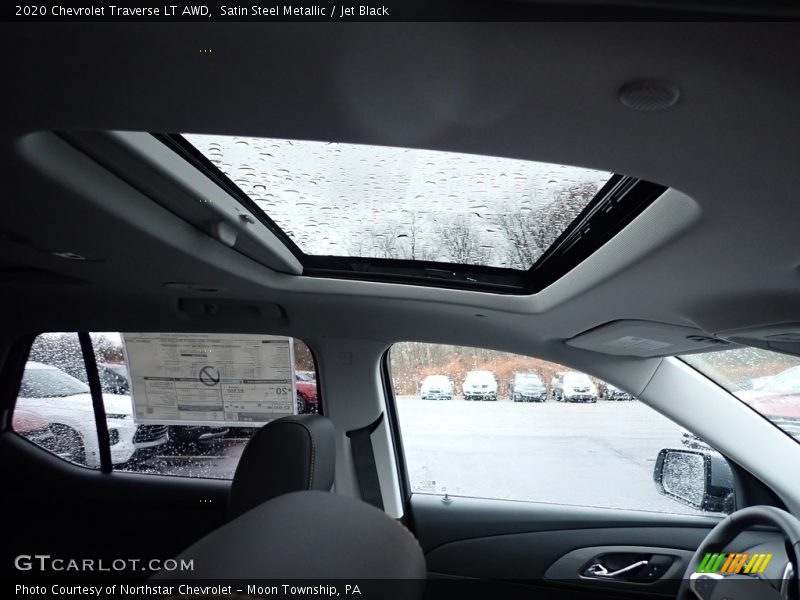 Satin Steel Metallic / Jet Black 2020 Chevrolet Traverse LT AWD