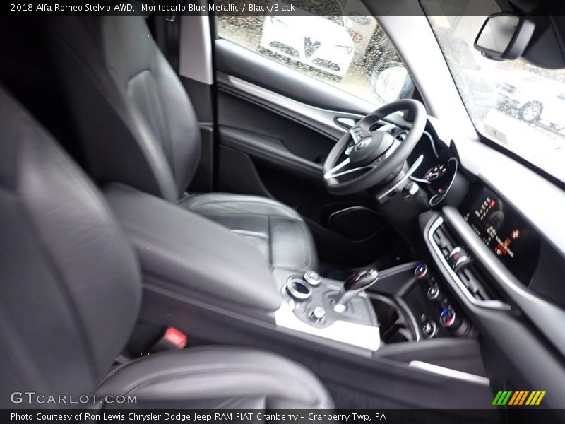 Montecarlo Blue Metallic / Black/Black 2018 Alfa Romeo Stelvio AWD