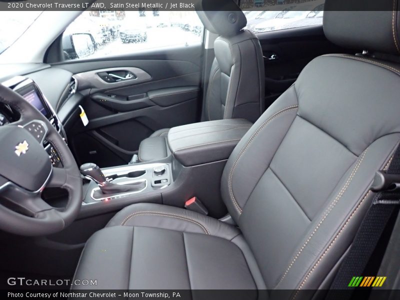 Satin Steel Metallic / Jet Black 2020 Chevrolet Traverse LT AWD