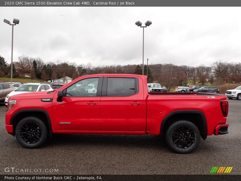 Cardinal Red / Jet Black 2020 GMC Sierra 1500 Elevation Crew Cab 4WD