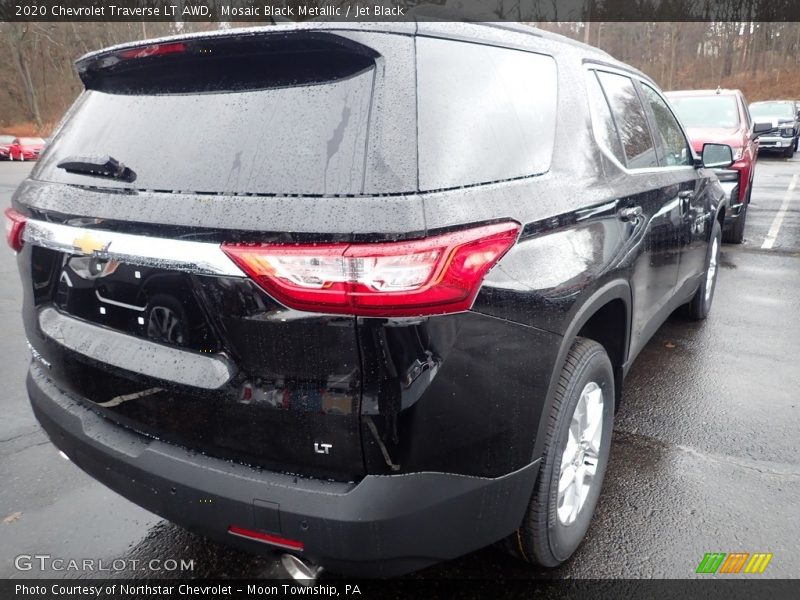 Mosaic Black Metallic / Jet Black 2020 Chevrolet Traverse LT AWD