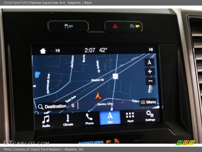 Magnetic / Black 2019 Ford F150 Platinum SuperCrew 4x4