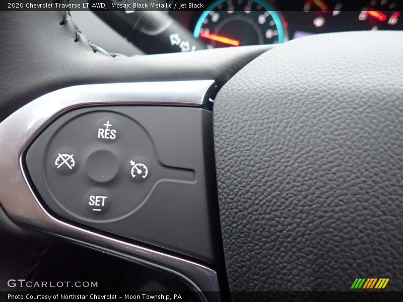 Mosaic Black Metallic / Jet Black 2020 Chevrolet Traverse LT AWD