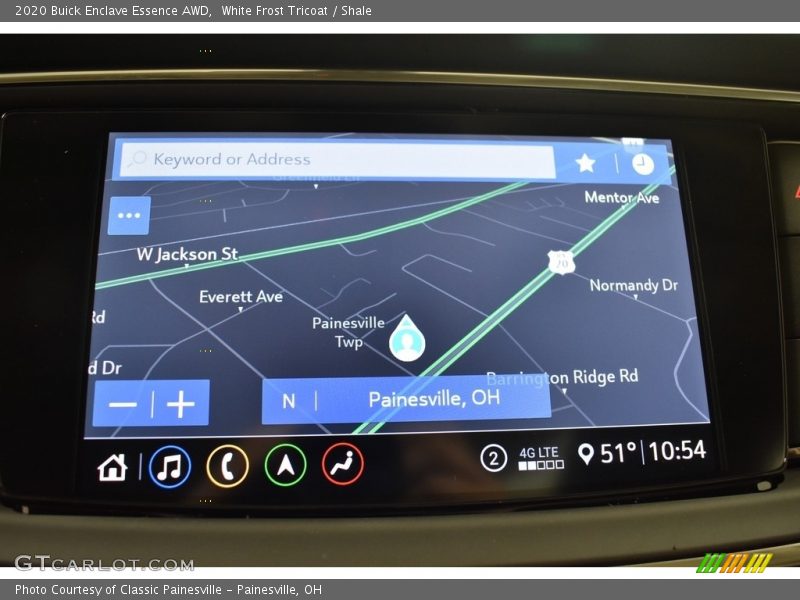 White Frost Tricoat / Shale 2020 Buick Enclave Essence AWD