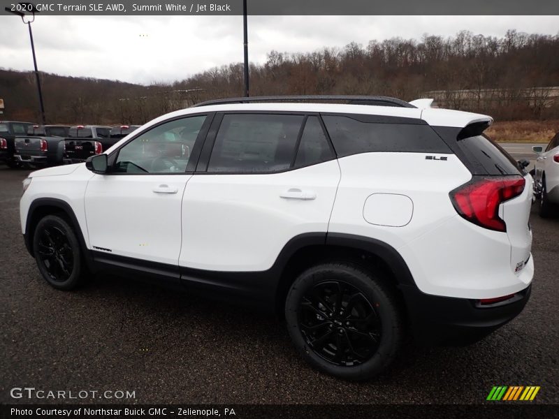 Summit White / Jet Black 2020 GMC Terrain SLE AWD