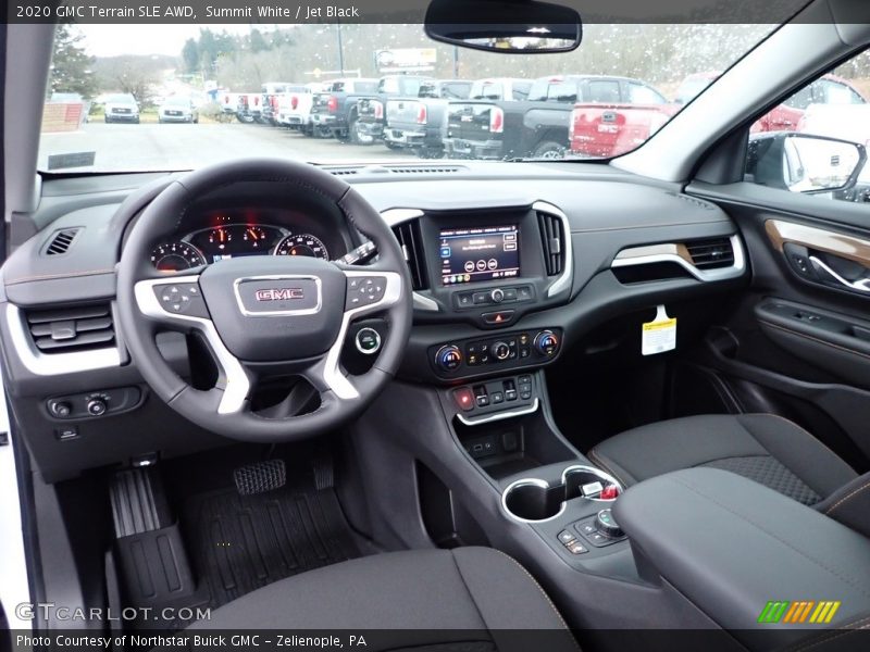 Summit White / Jet Black 2020 GMC Terrain SLE AWD