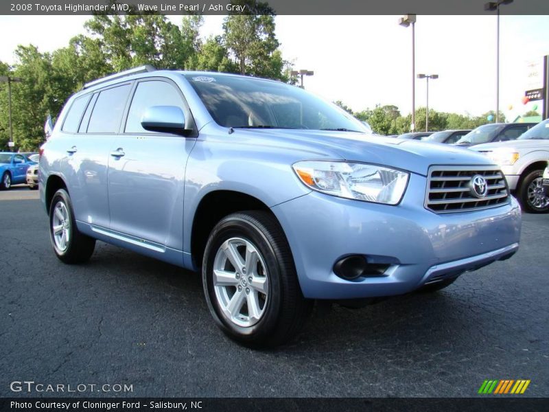 Wave Line Pearl / Ash Gray 2008 Toyota Highlander 4WD