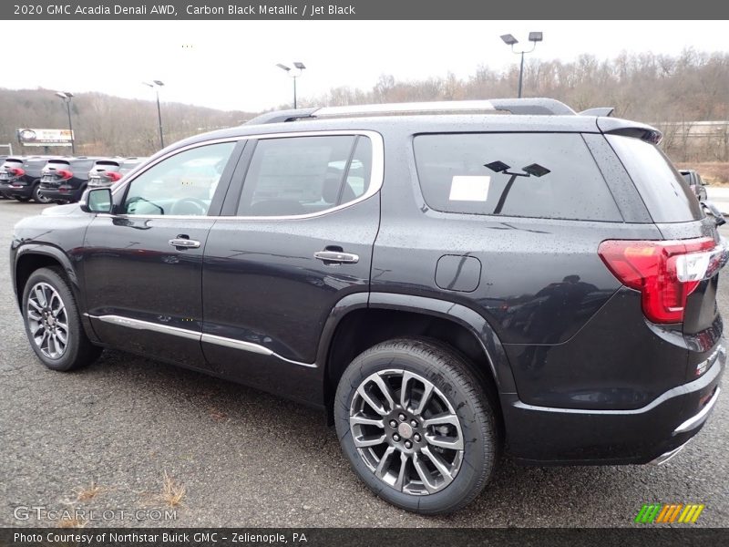 Carbon Black Metallic / Jet Black 2020 GMC Acadia Denali AWD