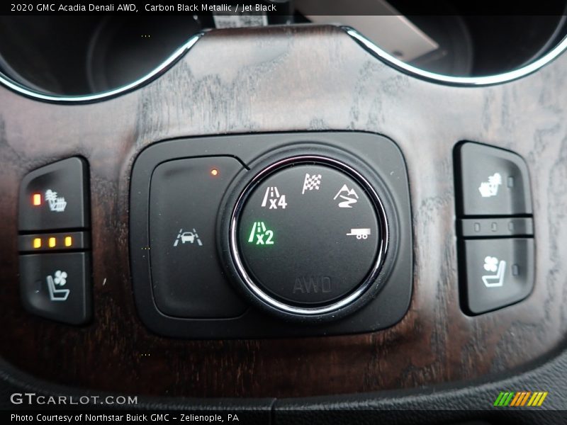 Controls of 2020 Acadia Denali AWD