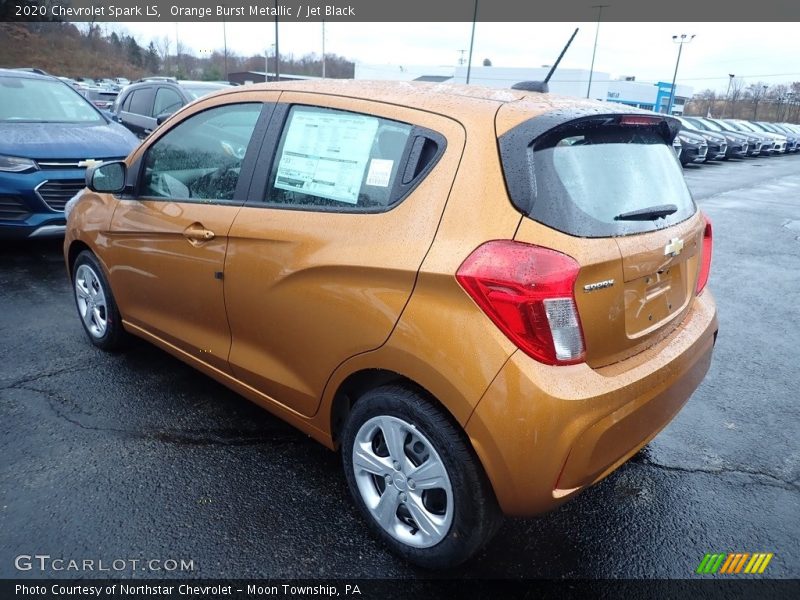 Orange Burst Metallic / Jet Black 2020 Chevrolet Spark LS
