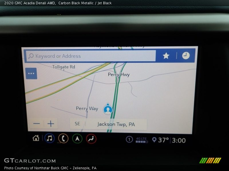 Carbon Black Metallic / Jet Black 2020 GMC Acadia Denali AWD