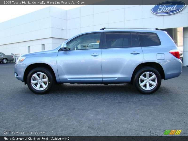 Wave Line Pearl / Ash Gray 2008 Toyota Highlander 4WD