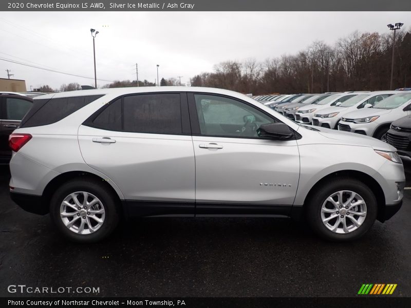 Silver Ice Metallic / Ash Gray 2020 Chevrolet Equinox LS AWD