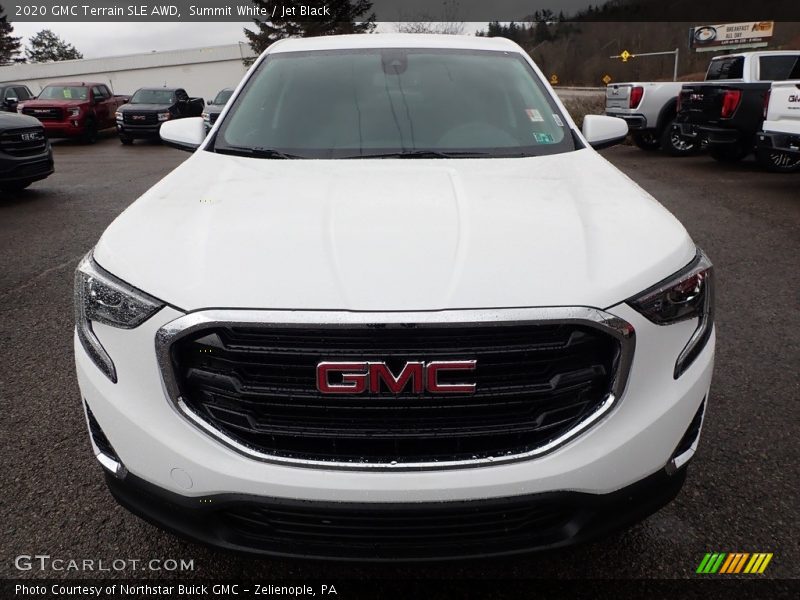 Summit White / Jet Black 2020 GMC Terrain SLE AWD