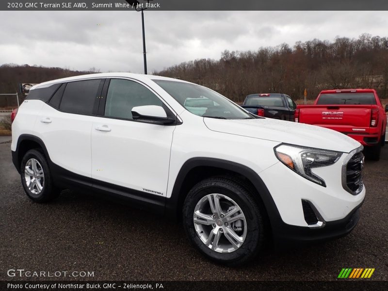 Summit White / Jet Black 2020 GMC Terrain SLE AWD