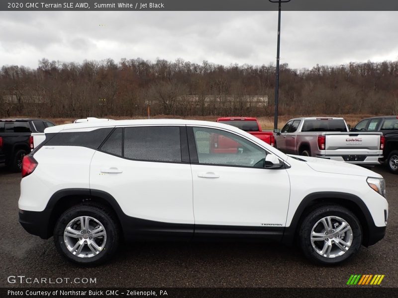 Summit White / Jet Black 2020 GMC Terrain SLE AWD