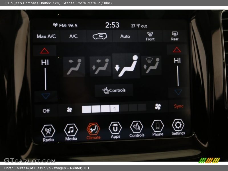 Granite Crystal Metallic / Black 2019 Jeep Compass Limited 4x4