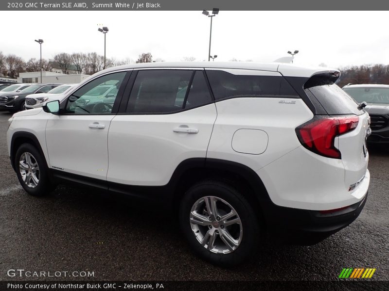 Summit White / Jet Black 2020 GMC Terrain SLE AWD