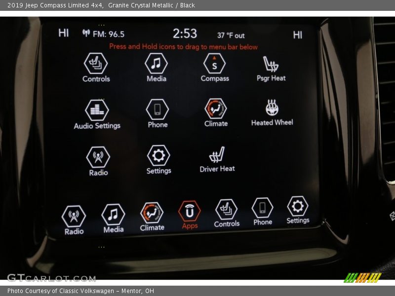 Granite Crystal Metallic / Black 2019 Jeep Compass Limited 4x4