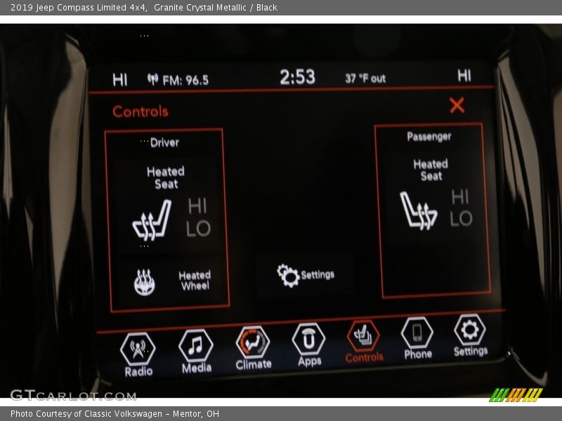 Granite Crystal Metallic / Black 2019 Jeep Compass Limited 4x4