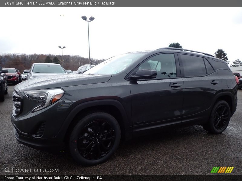 Graphite Gray Metallic / Jet Black 2020 GMC Terrain SLE AWD