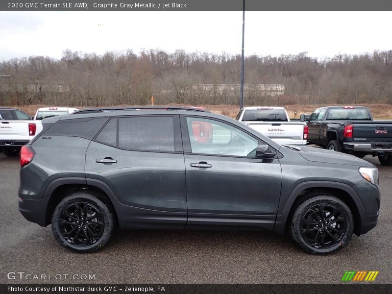 Graphite Gray Metallic / Jet Black 2020 GMC Terrain SLE AWD