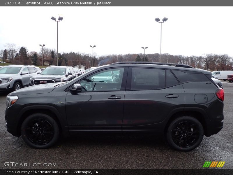 Graphite Gray Metallic / Jet Black 2020 GMC Terrain SLE AWD