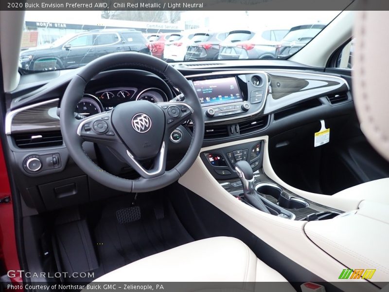 Chili Red Metallic / Light Neutral 2020 Buick Envision Preferred AWD
