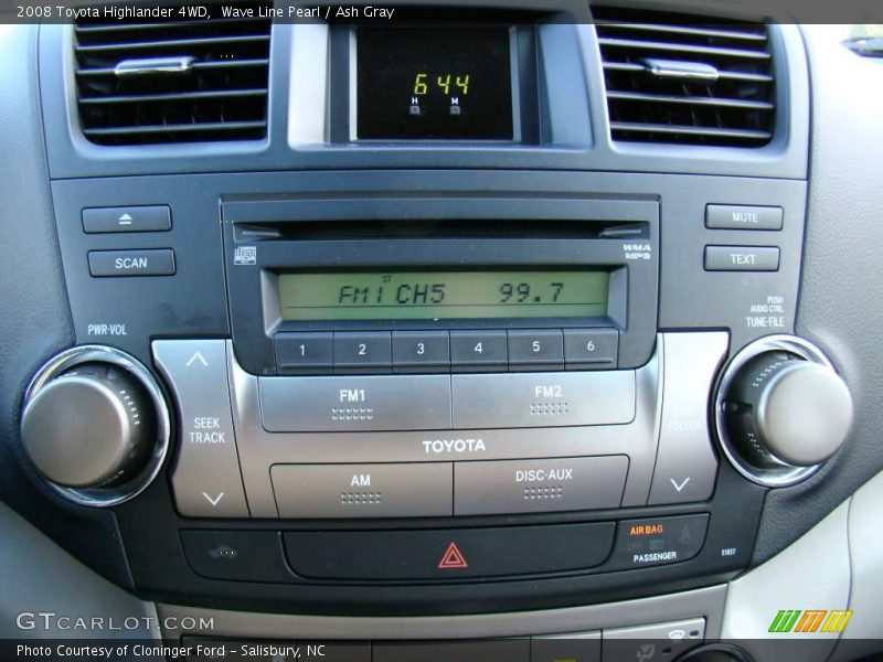 Wave Line Pearl / Ash Gray 2008 Toyota Highlander 4WD