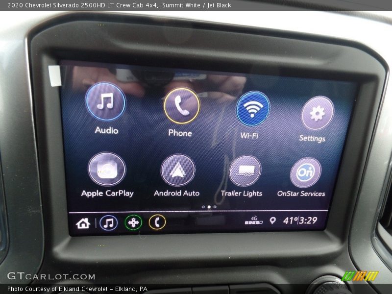 Summit White / Jet Black 2020 Chevrolet Silverado 2500HD LT Crew Cab 4x4