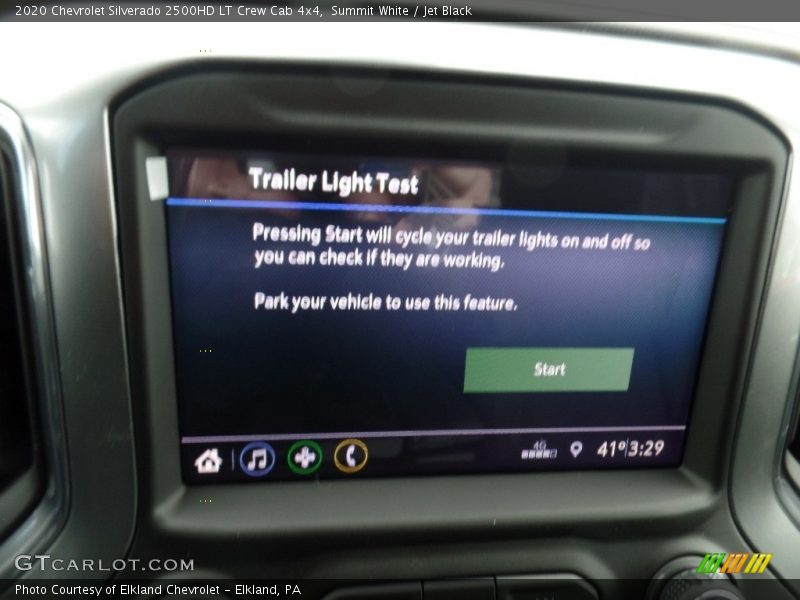 Summit White / Jet Black 2020 Chevrolet Silverado 2500HD LT Crew Cab 4x4