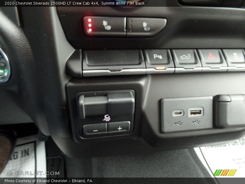 Summit White / Jet Black 2020 Chevrolet Silverado 2500HD LT Crew Cab 4x4
