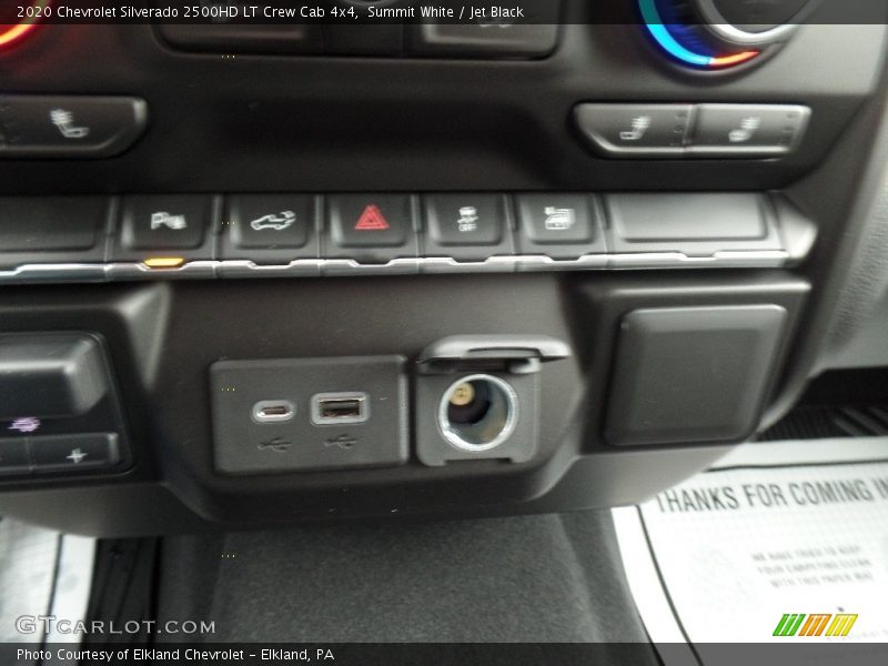 Summit White / Jet Black 2020 Chevrolet Silverado 2500HD LT Crew Cab 4x4