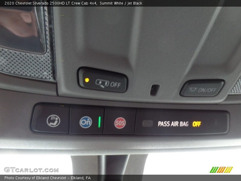 Summit White / Jet Black 2020 Chevrolet Silverado 2500HD LT Crew Cab 4x4