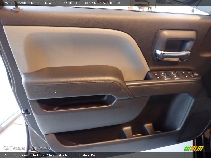 Black / Dark Ash/Jet Black 2019 Chevrolet Silverado LD WT Double Cab 4x4